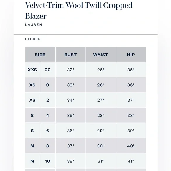 RALPH LAUREN Velvet-Trim Wool Twill Cropped Blazer - Picture 4 of 5